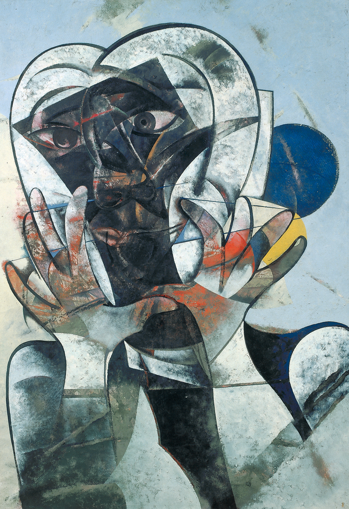 LA MADEJA AZUL ,94. Técnica mixta sobre tabla. 130x90 cms.